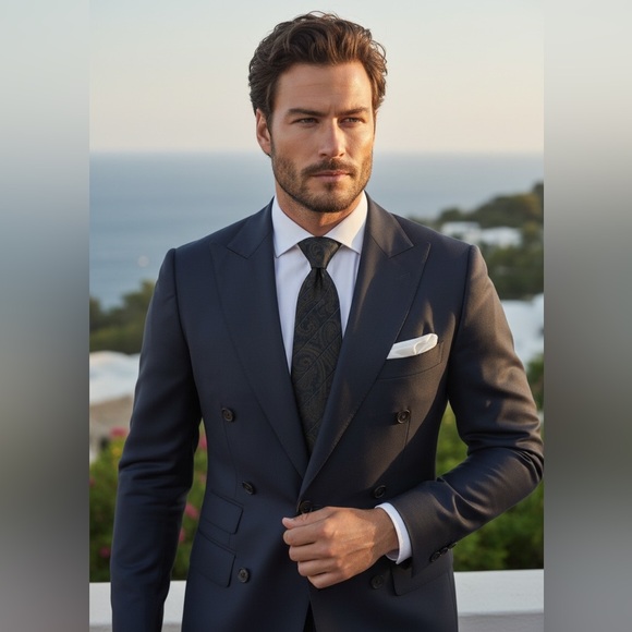 Canali Tonal Paisley Silk Jacquard “style” tie - Picture 7 of 7